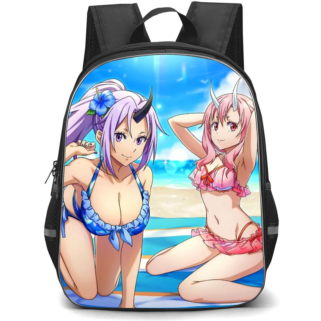 That Time I Got Reincarnated As A Slime Backpack StudentPack - Shion & Shuna Swimsuit in the Beach