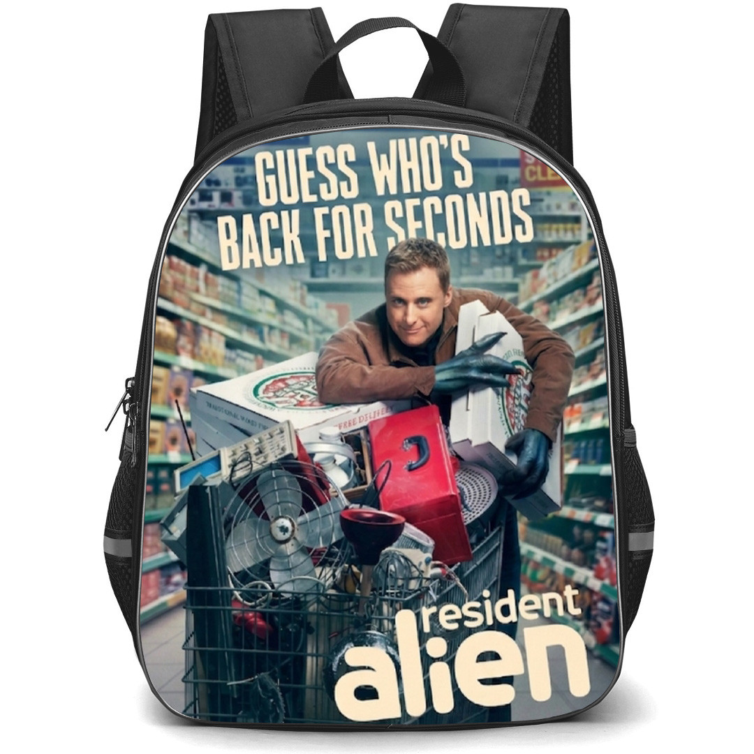 Resident Alien Harry Vanderspeigle Backpack School Bag StudentPack - Harry Vanderspeigle Comeback Phrase Poster
