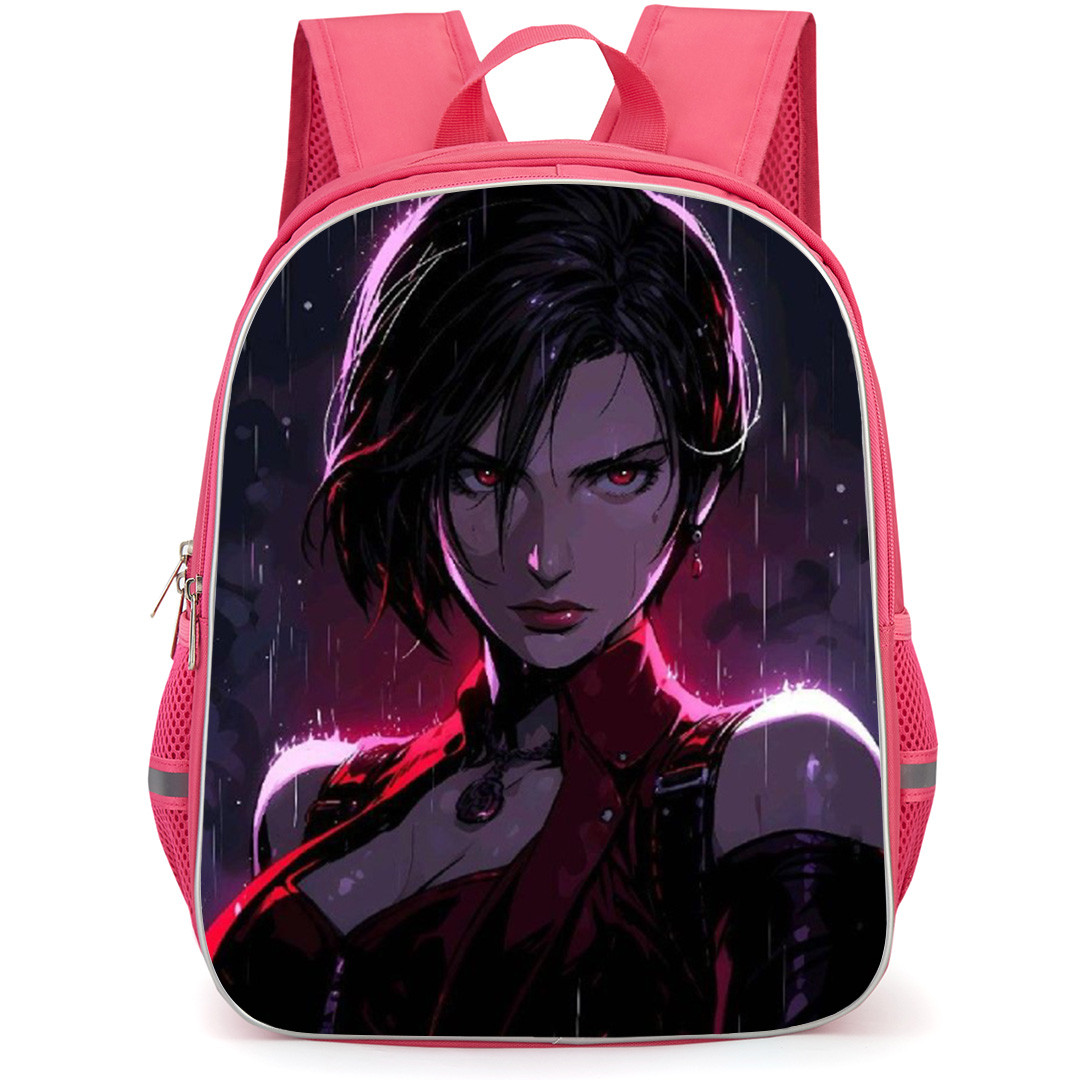 Resident Evil Ada Wong Backpack School Bag StudentPack - Ada Wong Fierce Raining Portrait
