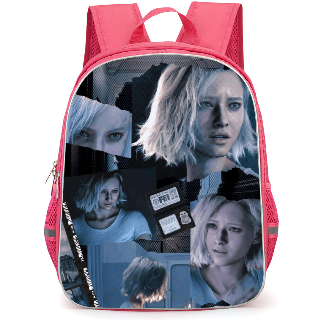 Resident Evil Requiem Grace Ashcroft Backpack School Bag StudentPack - Grace Ashcroft Collage In Rhodes Hill Chronic Care Center