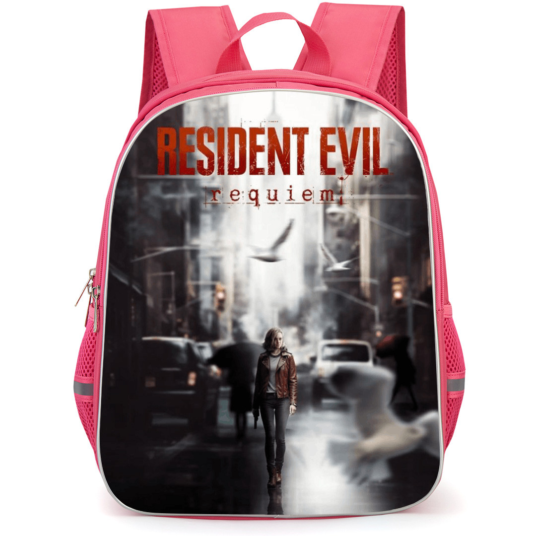 Resident Evil Requiem Grace Ashcroft Backpack School Bag StudentPack - Grace Ashcroft Walking In City Background