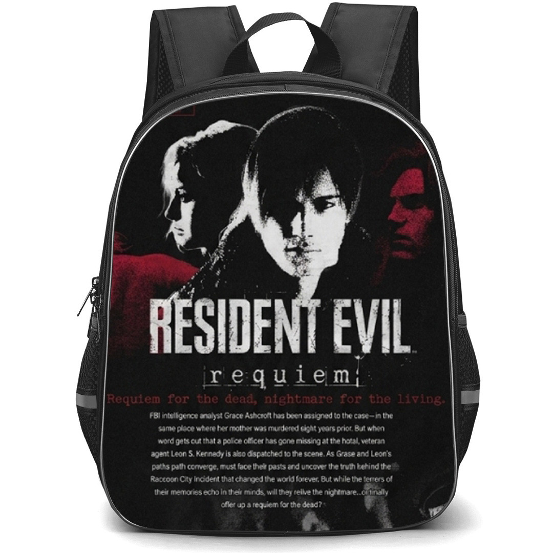 Resident Evil Requiem Backpack School Bag StudentPack - Resident Evil Requiem Vintage Poster