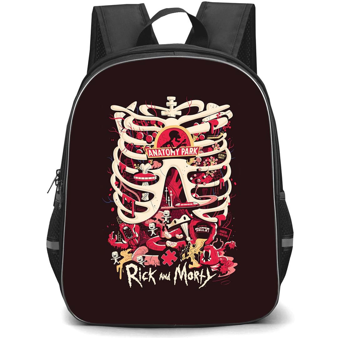 Rick And Morty Backpack StudentPack - Rick And Morty Anatomy Park Poster