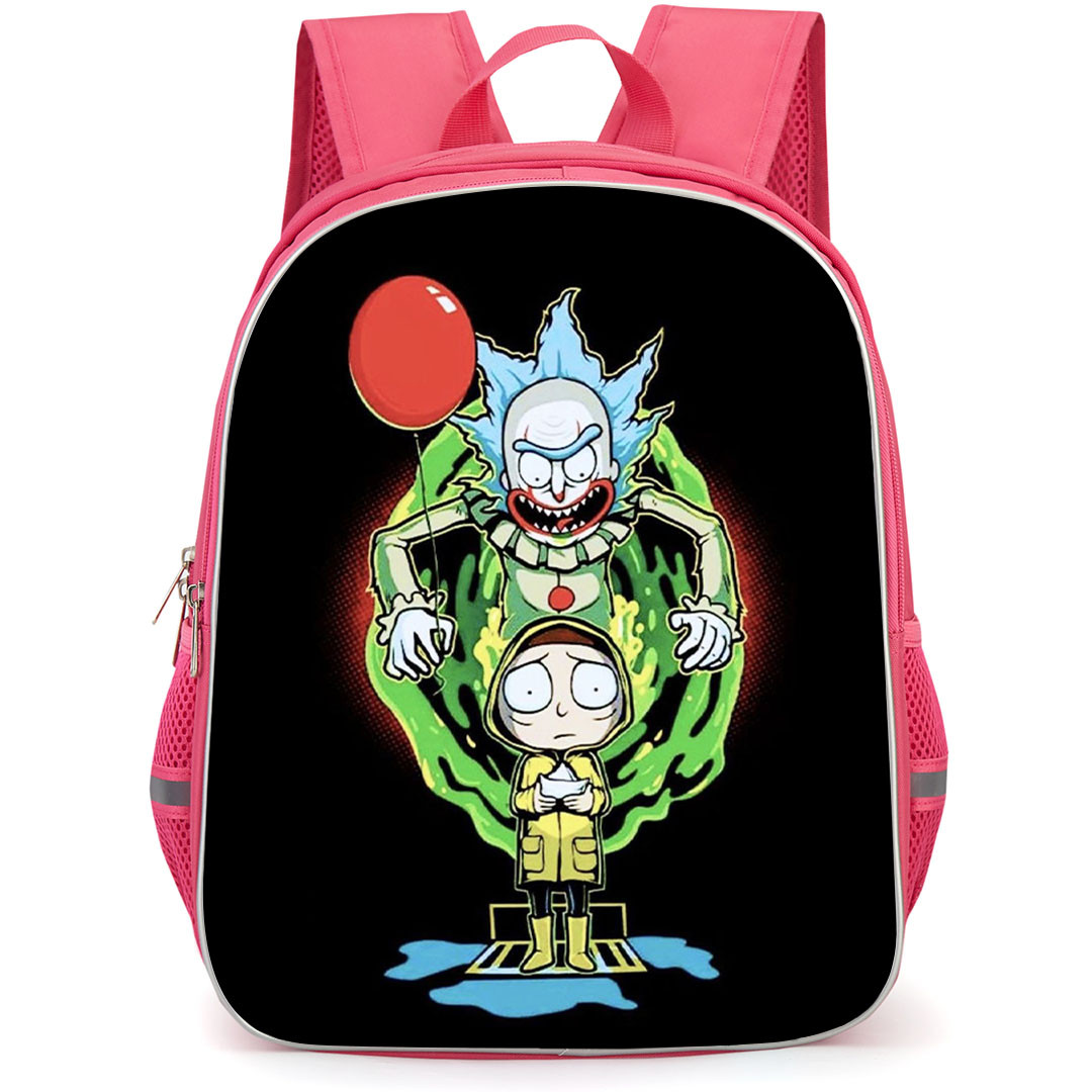 Rick And Morty Backpack StudentPack - Rick And Morty Clown Theme Poster
