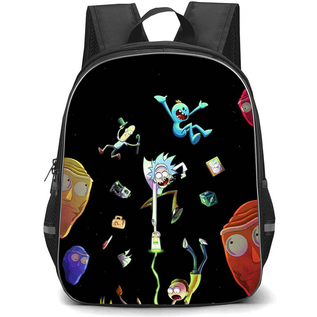 Rick And Morty Backpack StudentPack - Rick And Morty Falling Off Poster
