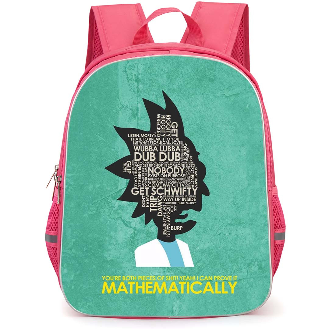 Rick And Morty Backpack StudentPack - Rick And Morty Fan Art Quotes Poster