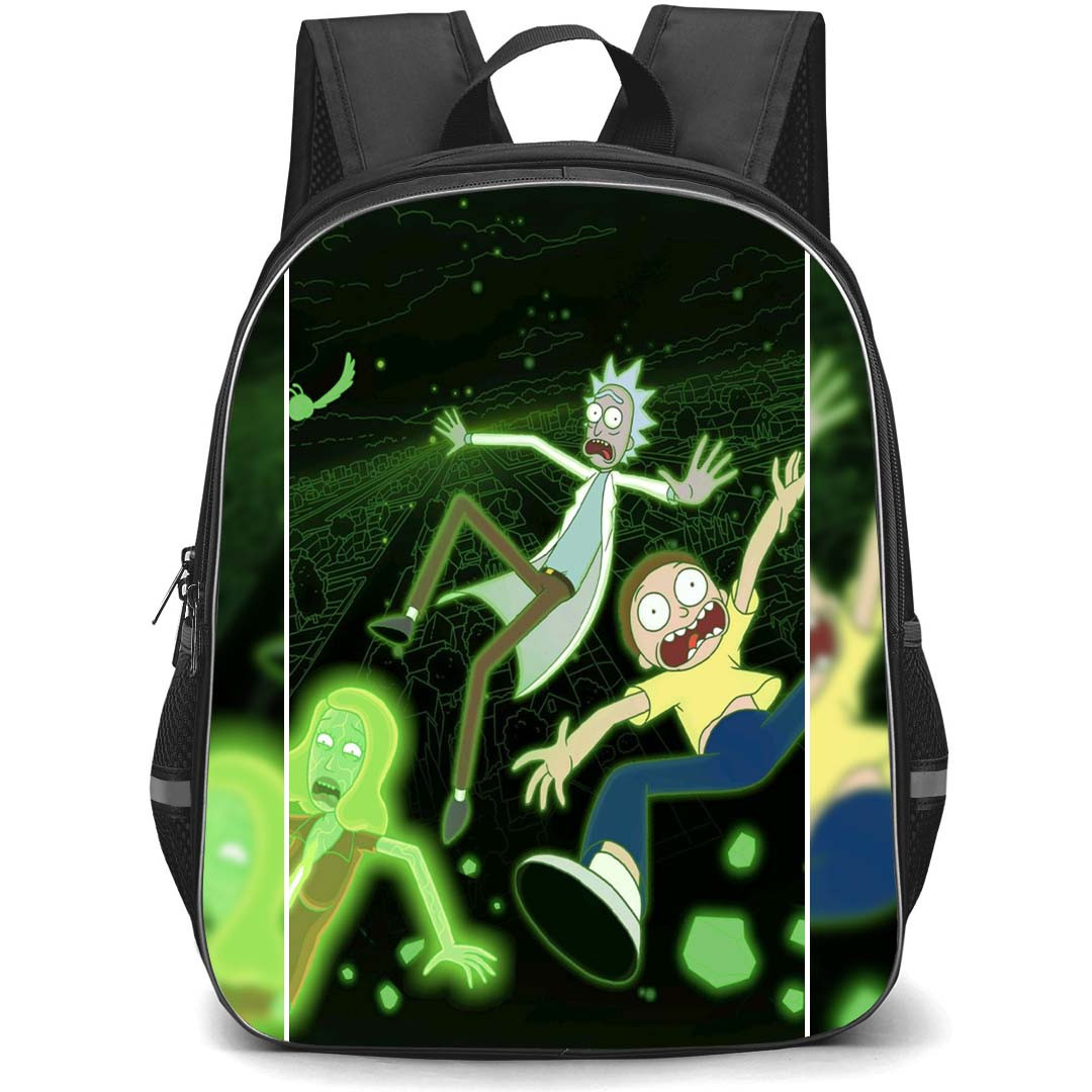 Rick And Morty Backpack StudentPack - Rick And Morty into The Space Poster
