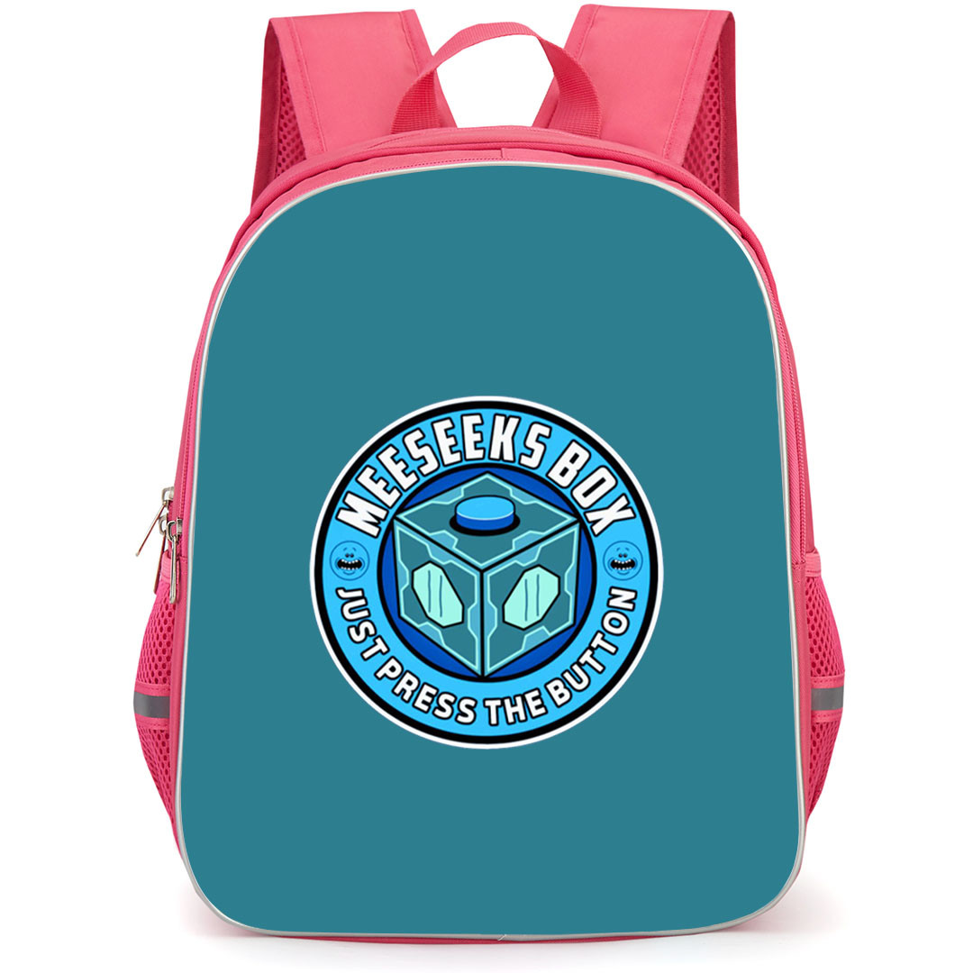 Rick And Morty Backpack StudentPack - Rick And Morty Messeeks Box Round Sticker