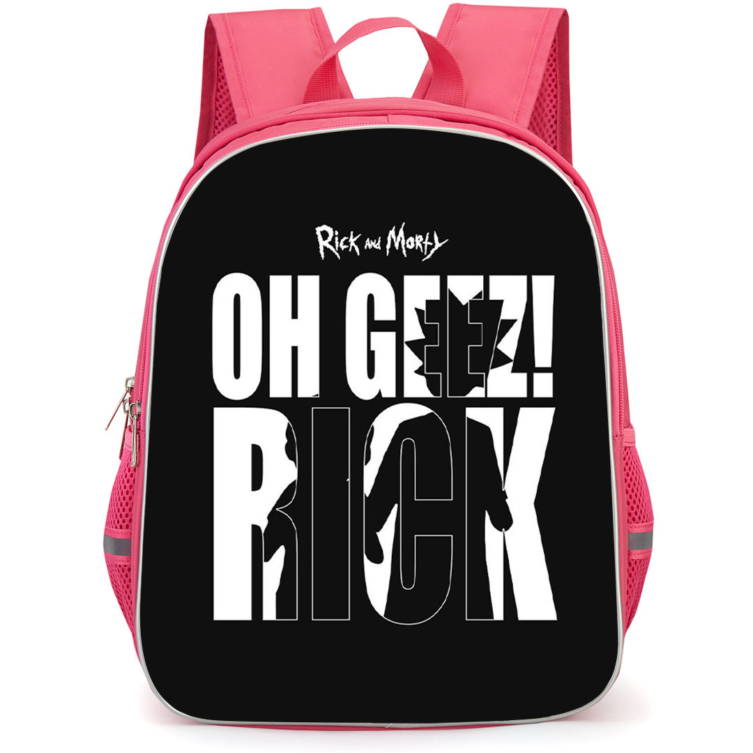 Rick And Morty Backpack StudentPack - Rick And Morty Ohh Geez Rick Black And White Poster