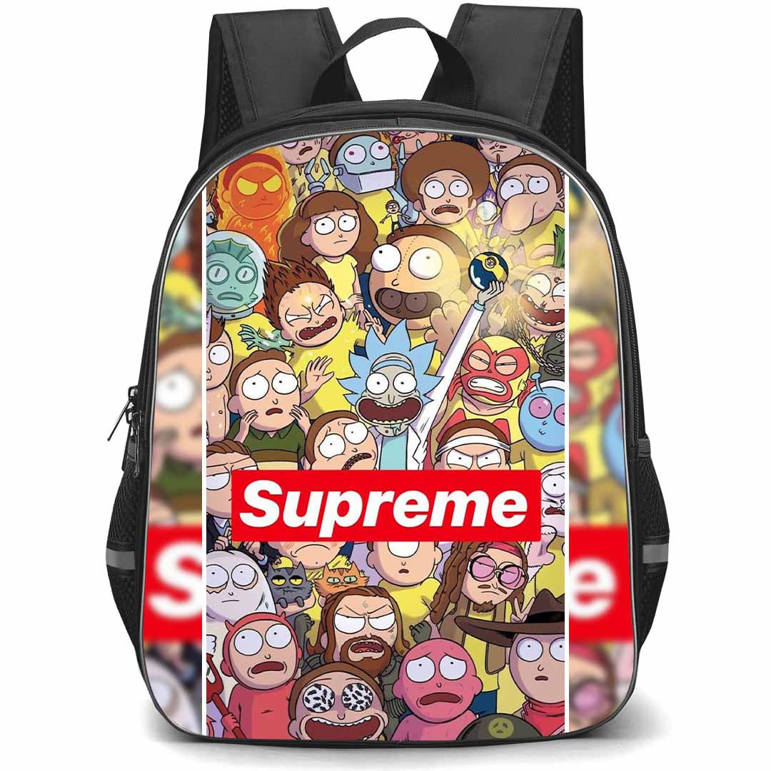 Rick And Morty Backpack StudentPack - Rick And Morty Supreme Collage Poster