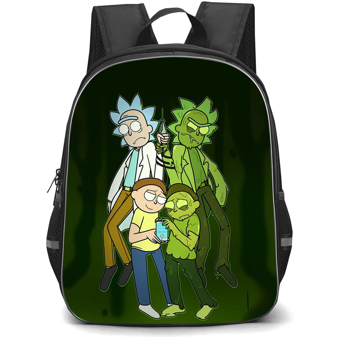 Rick And Morty Backpack StudentPack - Rick And Morty Toxic Illustration Art