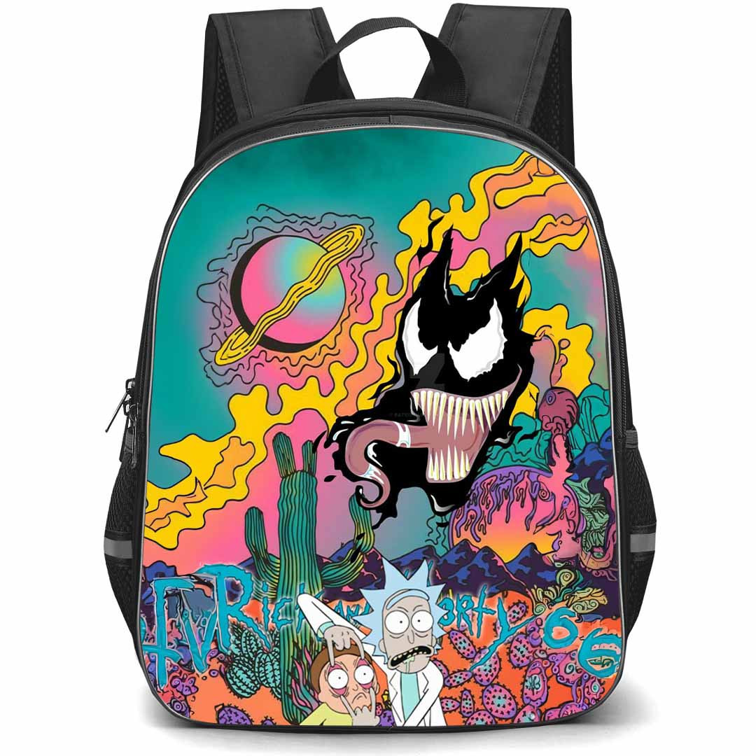 Rick And Morty Backpack StudentPack - Rick And Morty Venom Cartoon Art Poster