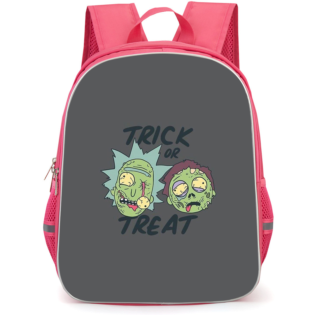 Rick And Morty Backpack StudentPack - Rick And Morty Zombie Avatar Trick or Treat Poster