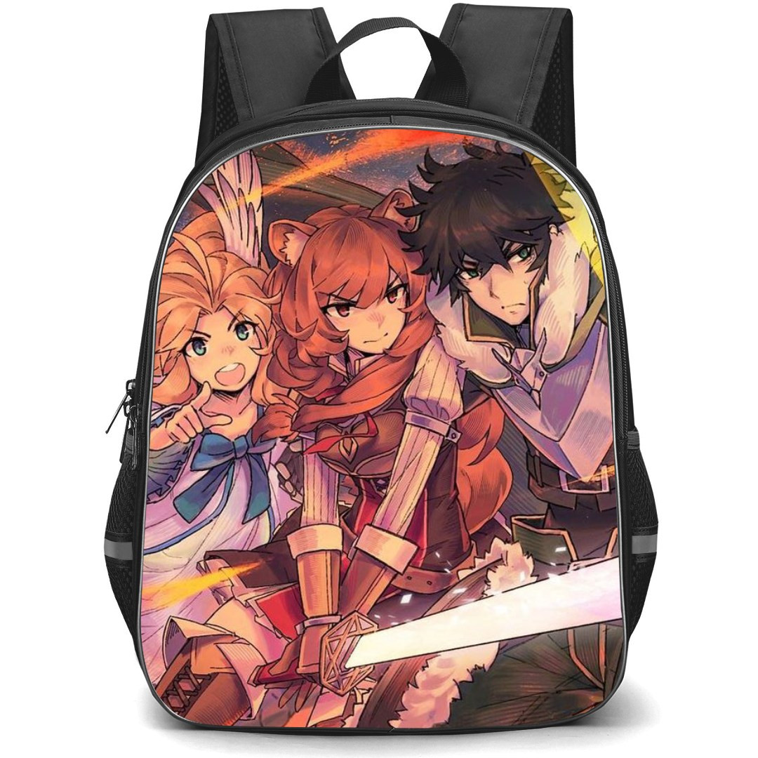 The Rising of the Shield Hero Backpack StudentPack - Characters Shielding Attack
