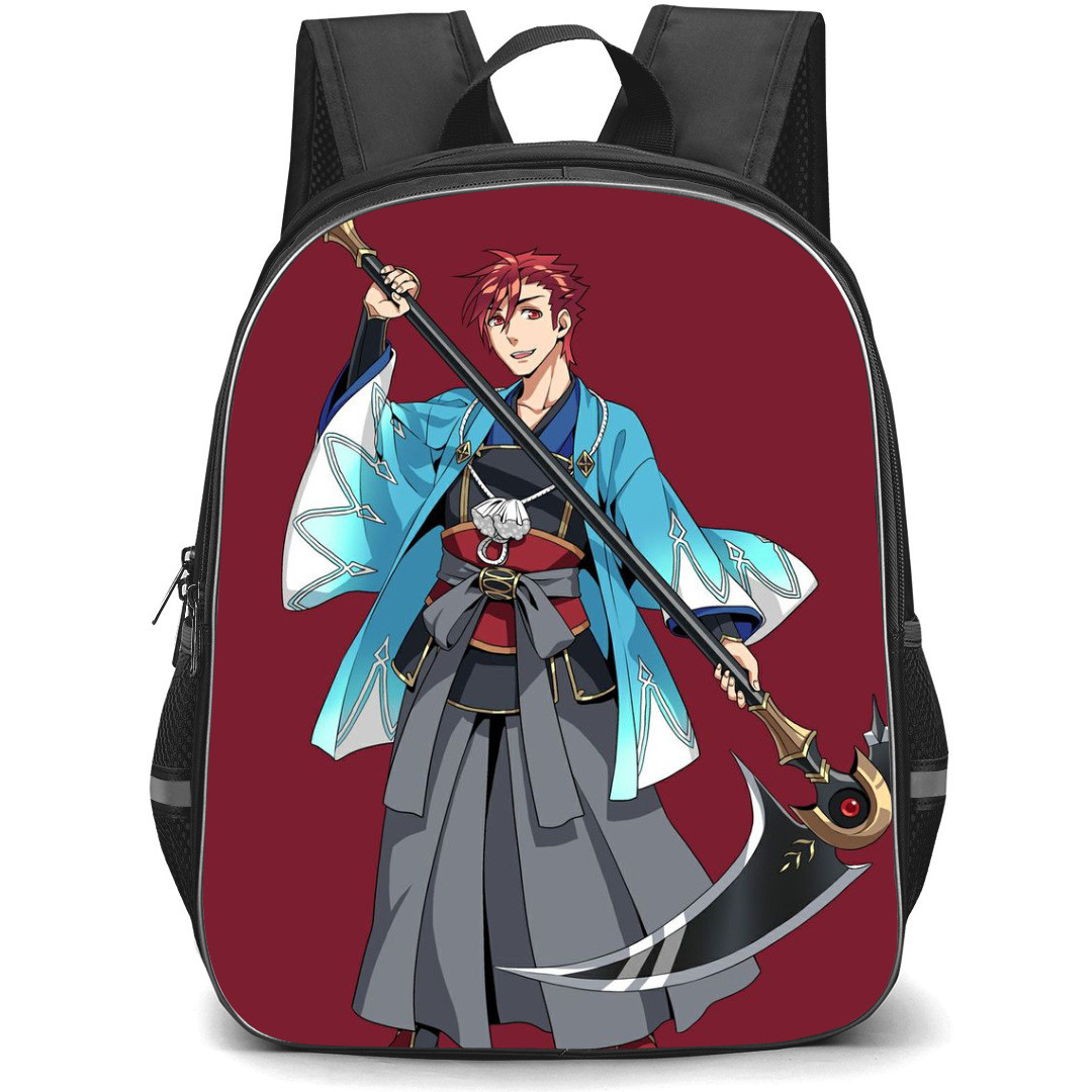 The Rising of the Shield Hero L Arc Berg Backpack StudentPack - L Arc Berg Sickle Red Background