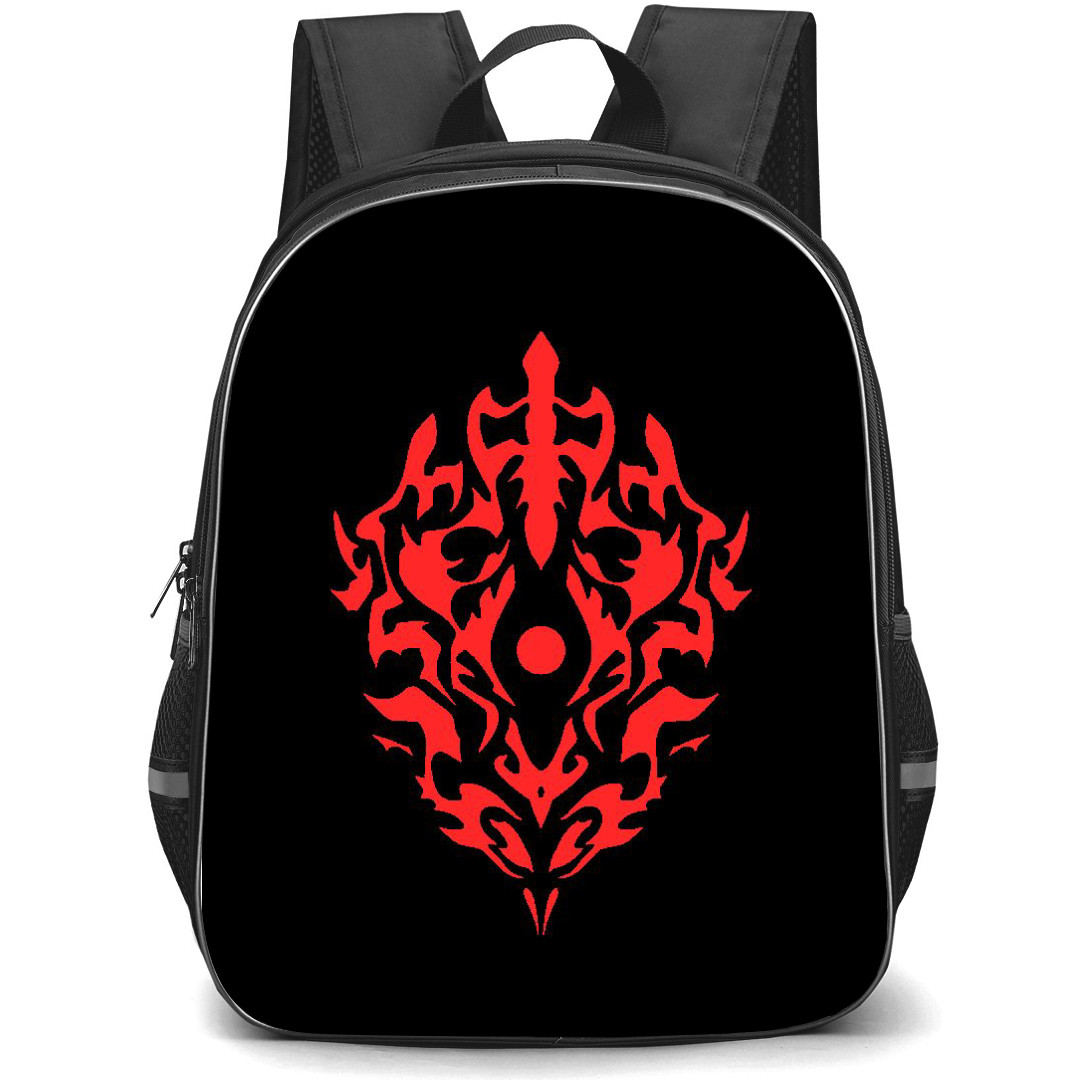 The Rising of the Shield Hero Backpack StudentPack - Shield of Rage Logo Black and Red