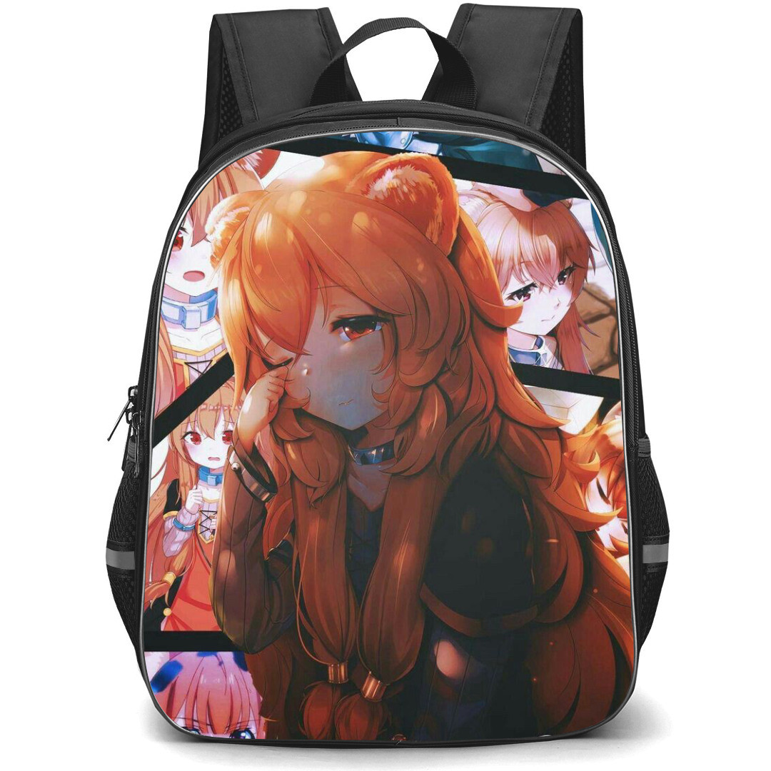 The Rising of the Shield Hero Raphtalia Backpack StudentPack - Raphtalia Retro Background Collage