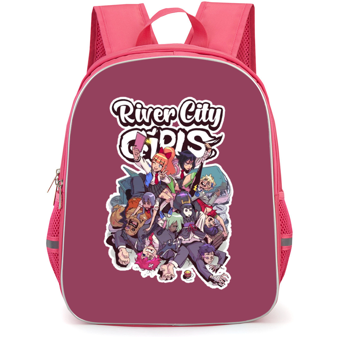 River City Girls Backpack StudentPack - River City Girls Characters Sticker