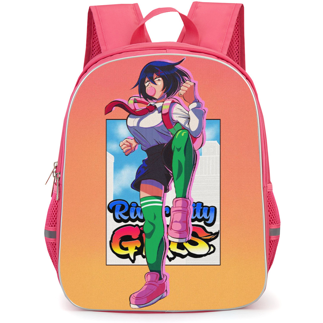 River City Girls Misako Backpack StudentPack - Misako Is Kicking Retro Poster