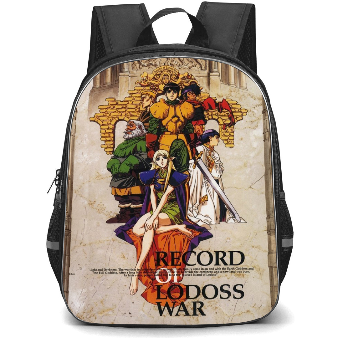 Record Of Lodoss War Backpack School Bag StudentPack - Record Of Lodoss War Characters Series Cover Art
