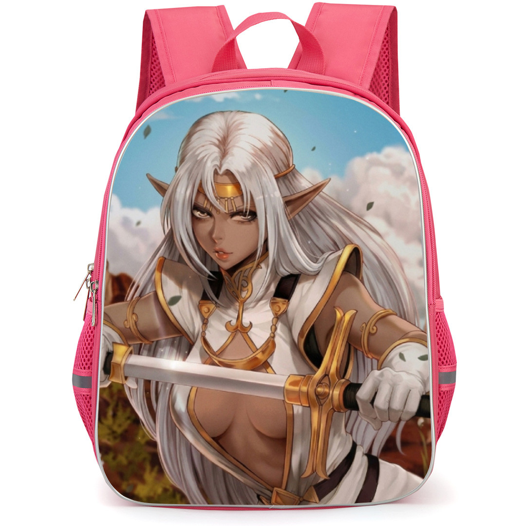 Record Of Lodoss War Pirotess Backpack School Bag StudentPack - Pirotess Fighting Stance Fierce Portrait