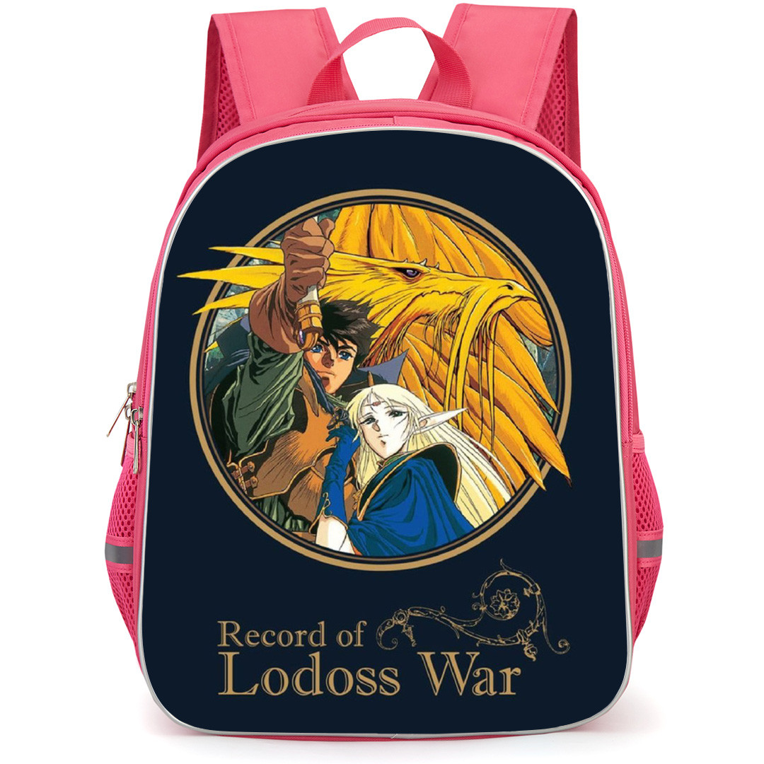 Record Of Lodoss War Backpack School Bag StudentPack - Record Of Lodoss War Series Cover Art