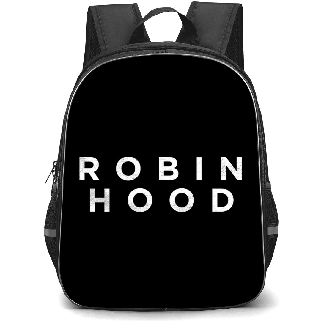 Robin Hood Backpack School Bag StudentPack - Robin Hood Classic White Logo Sticker
