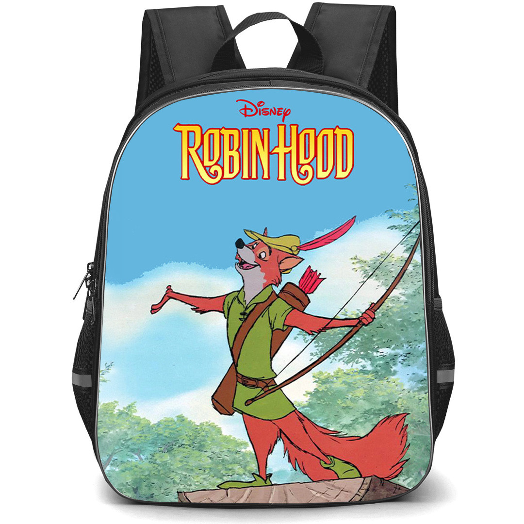Robin Hood 1973 Backpack School Bag StudentPack - Robin Hood 1973 Cheerful Forest Adventure Disney Animation Art Poster