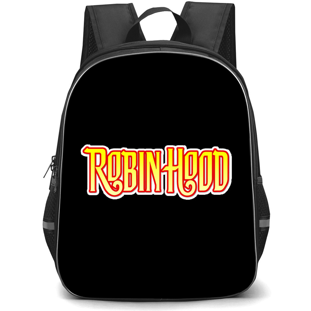 Robin Hood 1973 Backpack School Bag StudentPack - Robin Hood 1973 Retro Logo Typography Art Sticker
