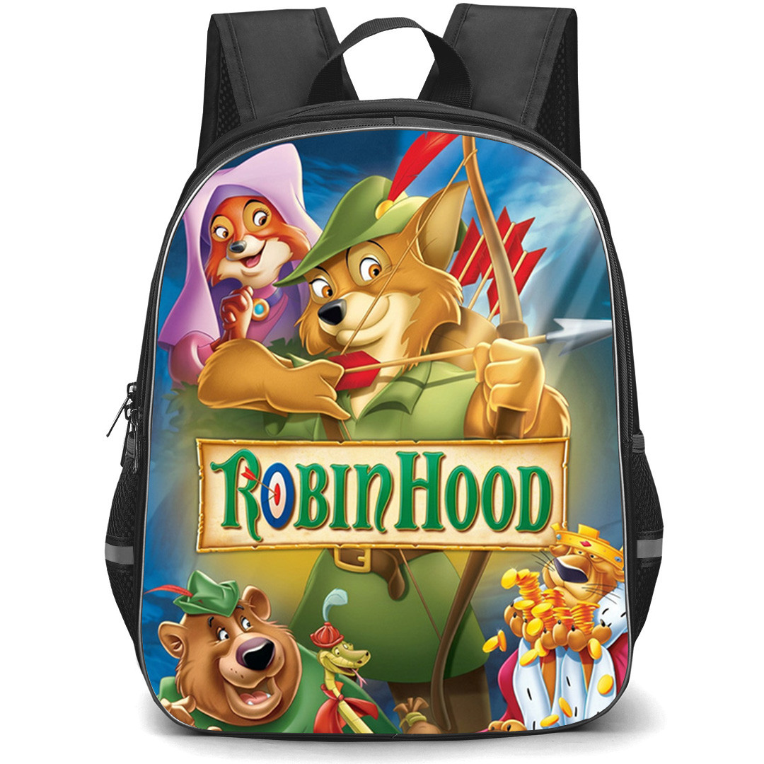 Robin Hood 1973 Backpack School Bag StudentPack - Robin Hood 1973 Royal Adventure Animation Art Poster
