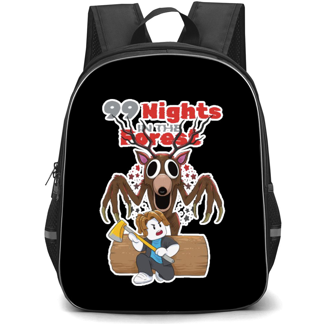 Roblox 99 Nights in the Forest Backpack School Bag StudentPack - Hiding Logo Sticker
