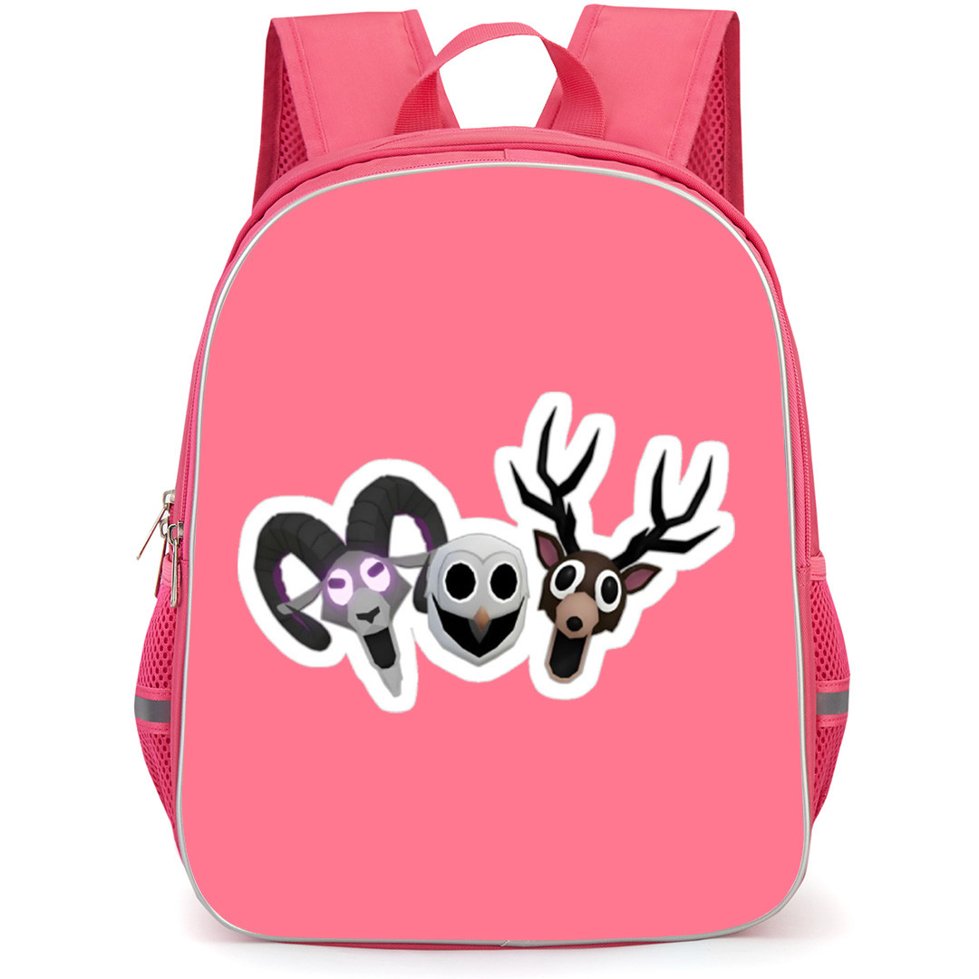 Roblox 99 Nights in the Forest Backpack School Bag StudentPack - The Trio Portrait Sticker