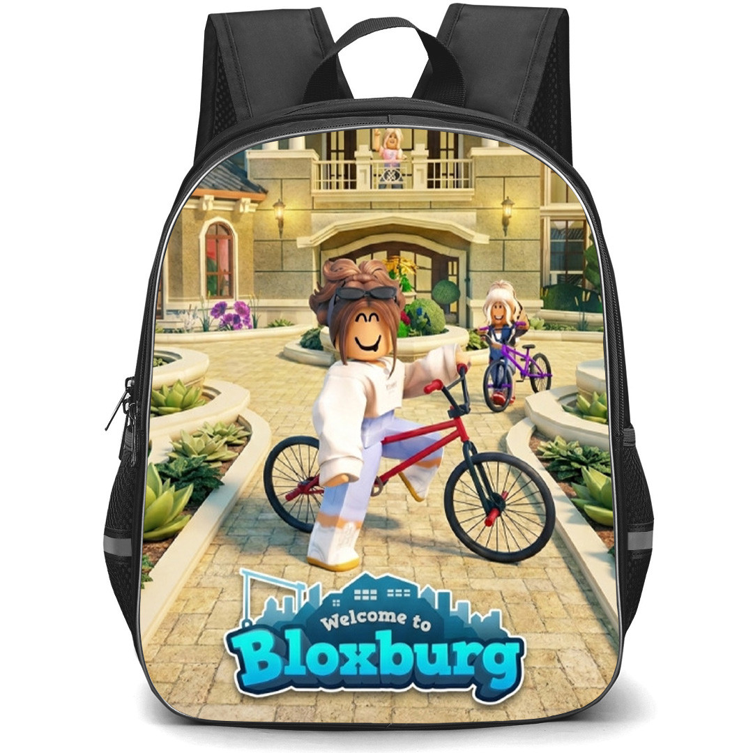 Roblox Welcome To Bloxburg Backpack School Bag StudentPack - Roblox Welcome To Bloxburg Bicycle Game Poster