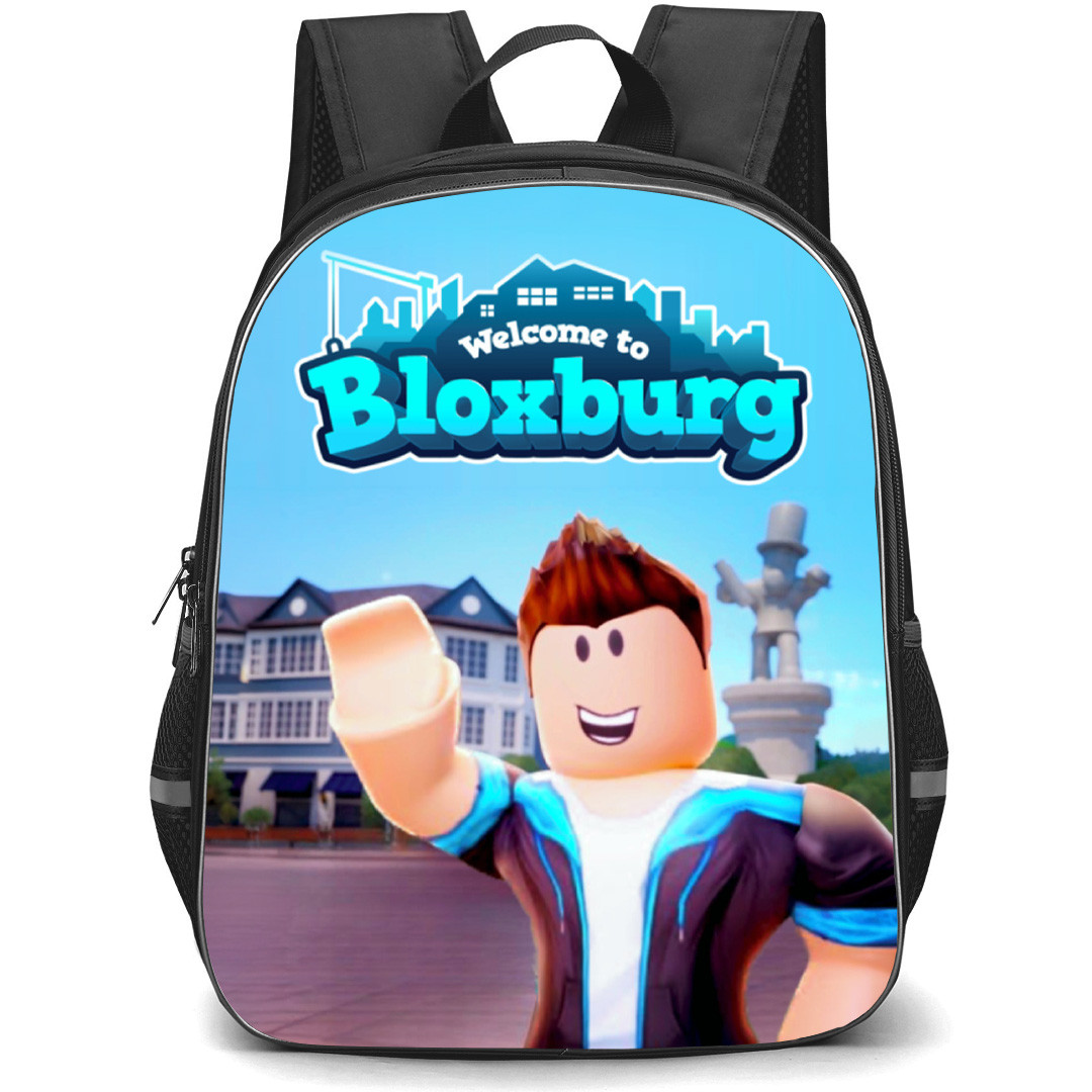 Roblox Welcome To Bloxburg Backpack School Bag StudentPack - Roblox Welcome To Bloxburg Waving Game Cover Art