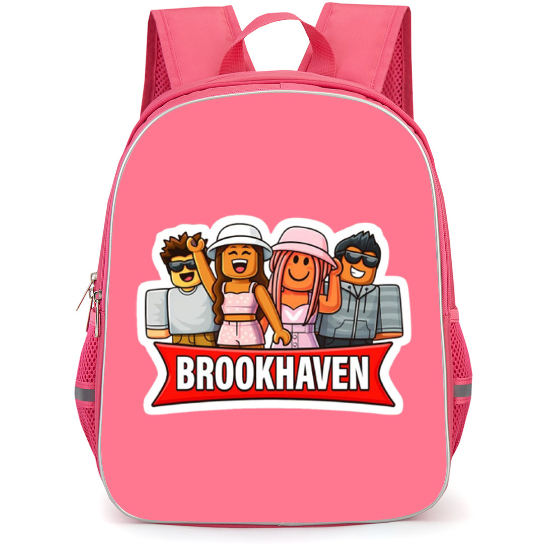 Roblox Brookhaven Backpack School Bag StudentPack - Character Happy Portrait Cartoon Art Sticker