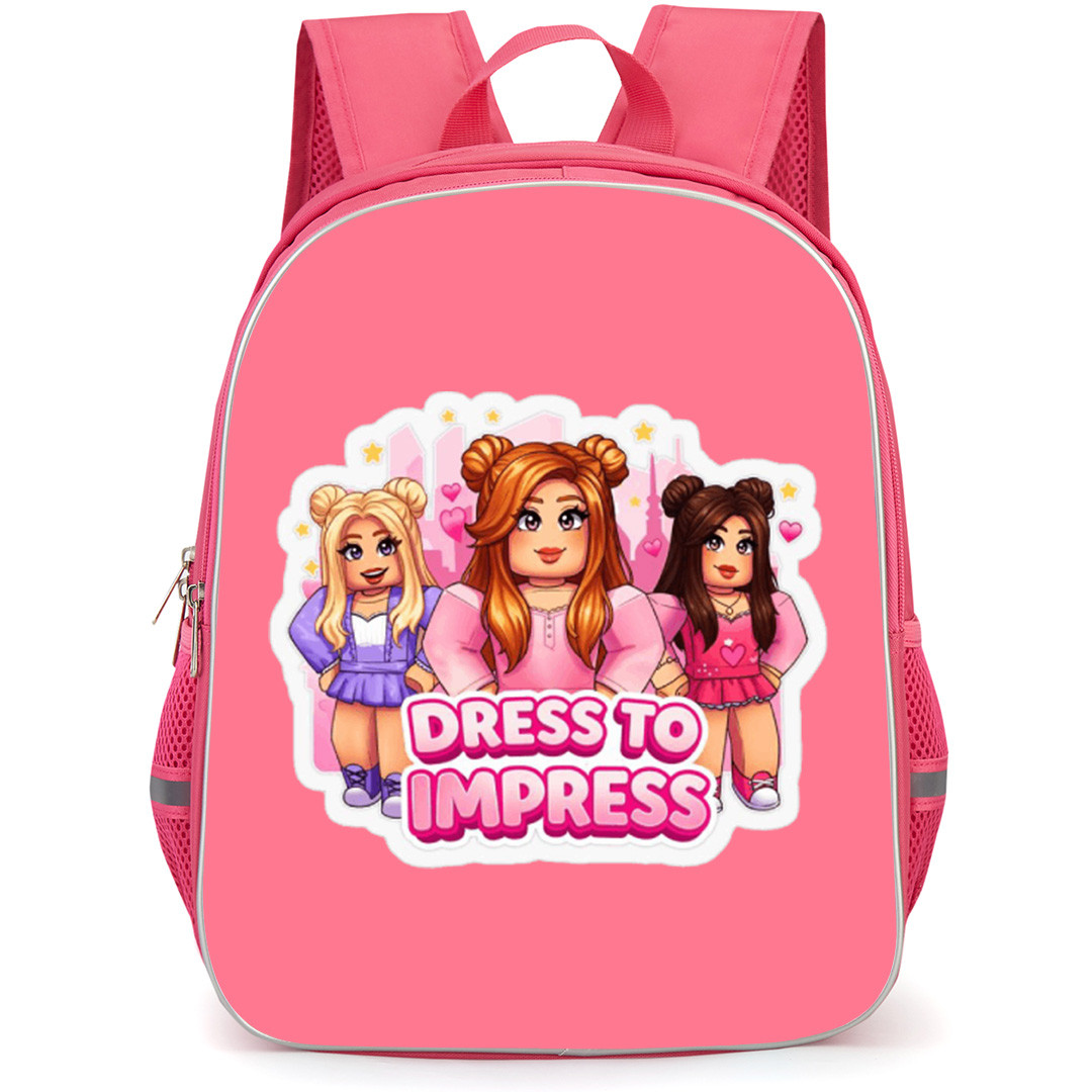 Roblox Dress To Impress Backpack School Bag StudentPack - Characters Smiling Cartoon Art Sticker