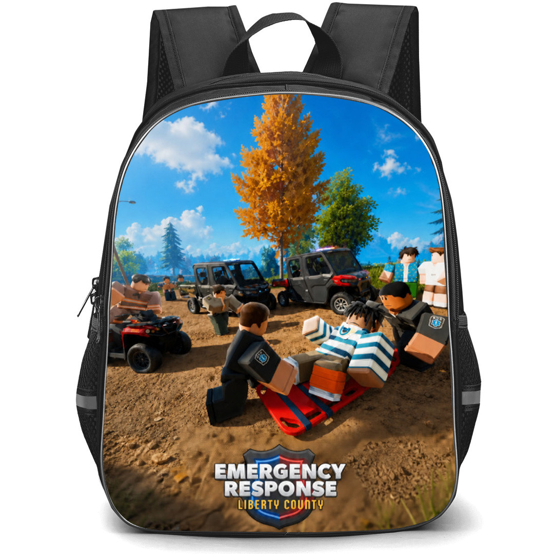 Roblox Emergency Response Liberty County Backpack School Bag StudentPack - Roblox Emergency Response Liberty County Medic Game Poster