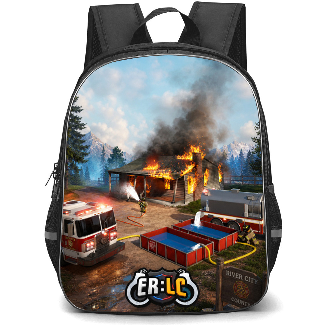 Roblox Emergency Response Liberty County Backpack School Bag StudentPack - Roblox Emergency Response Liberty County River City Game Poster