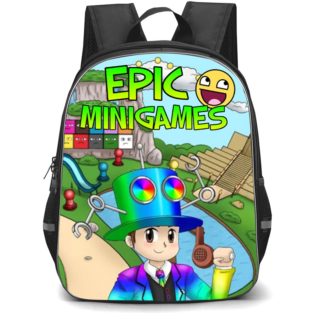Roblox Epic Minigames Backpack School Bag StudentPack - Roblox Epic Minigames Cover Art Poster