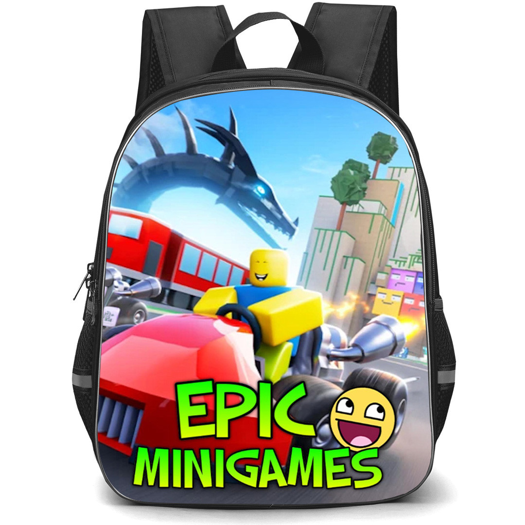 Roblox Epic Minigames Backpack School Bag StudentPack - Roblox Epic Minigames Dragon Chase Obby Challenge Poster