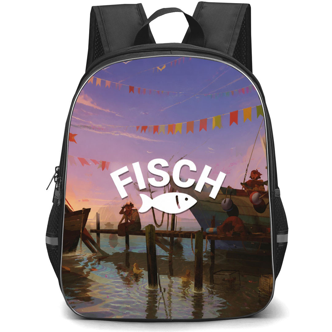 Roblox Fisch Backpack School Bag StudentPack - Roblox Fisch Pier Game Poster
