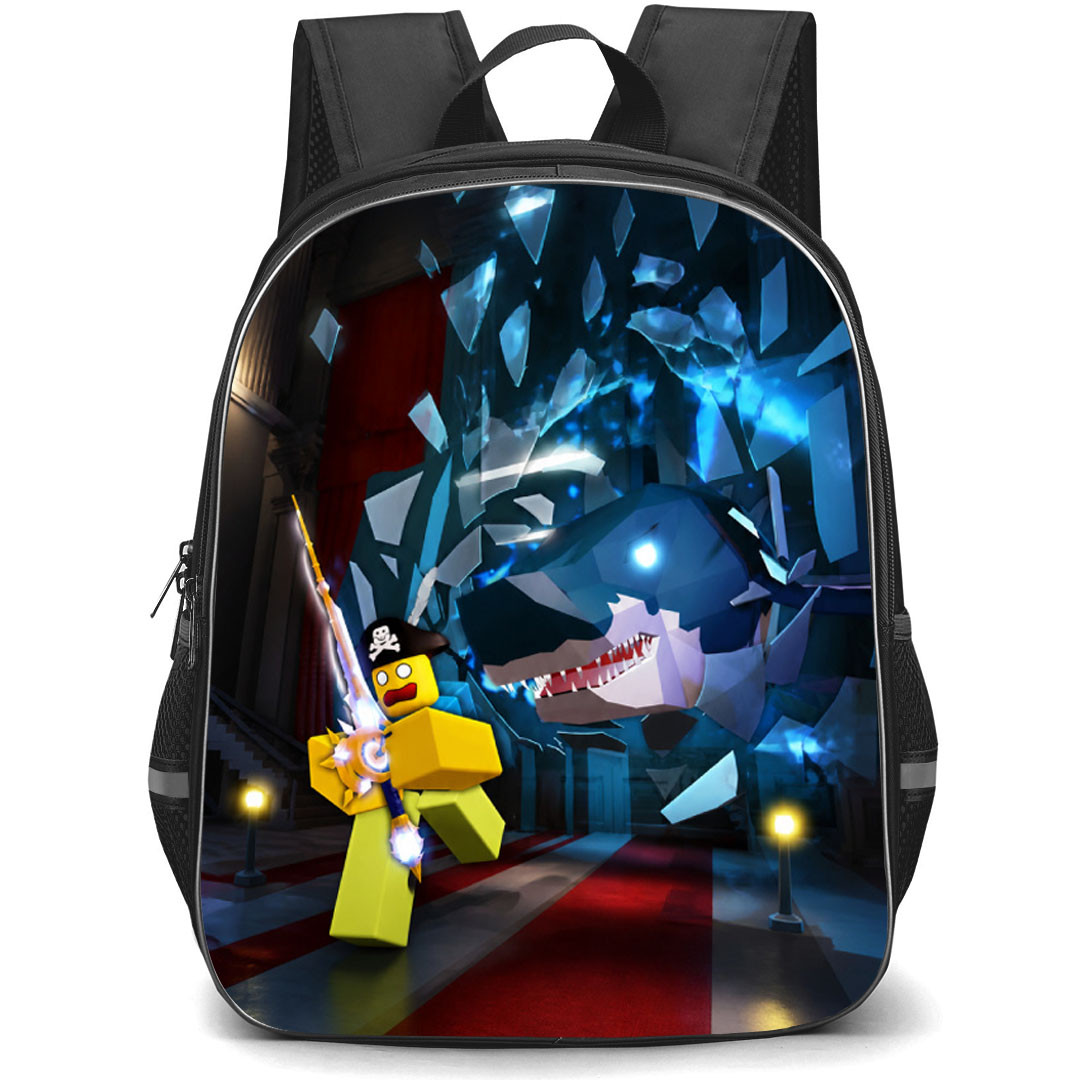 Roblox Fisch Backpack School Bag StudentPack - Roblox Fisch Shark Attack Running
