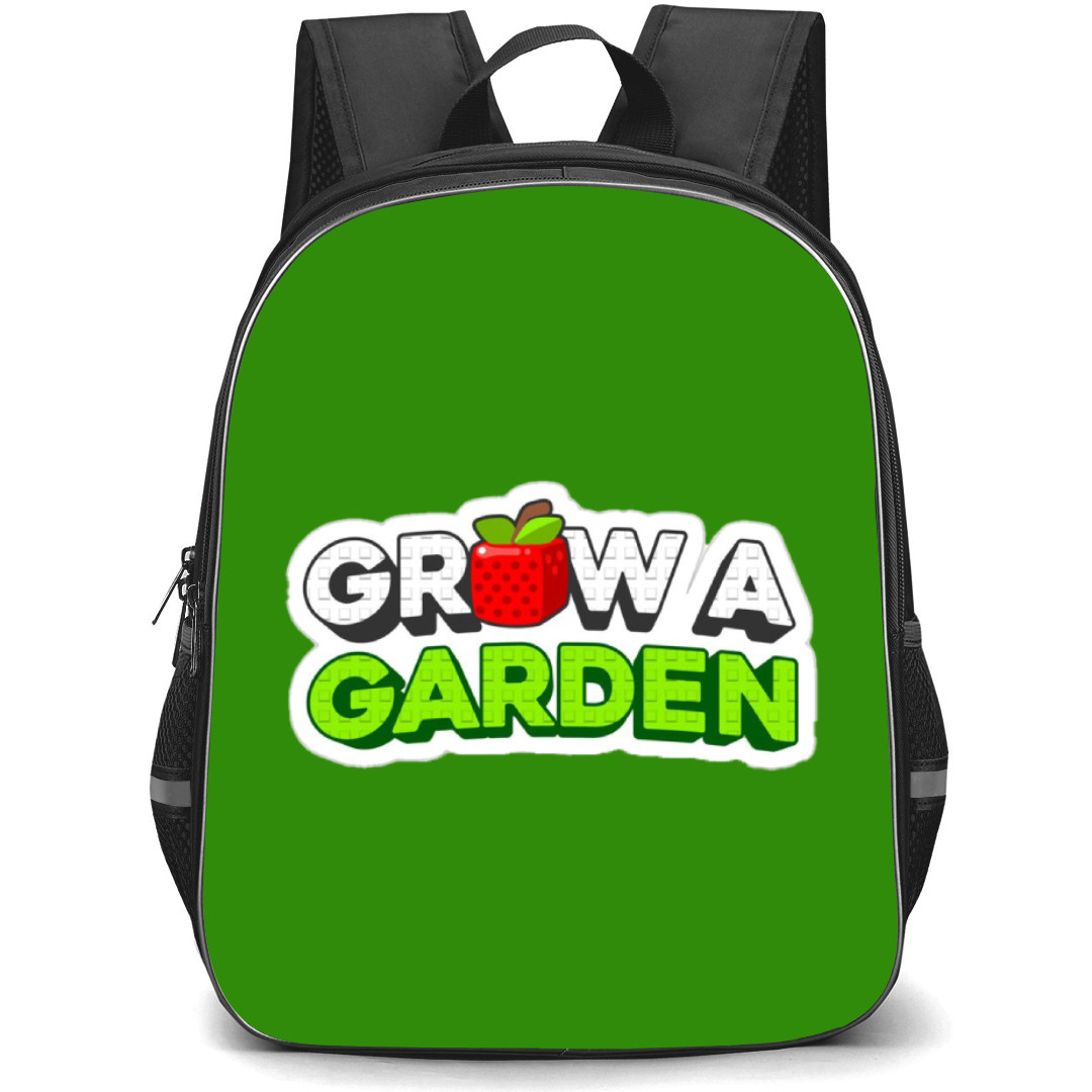 Roblox Grow a Garden Backpack StudentPack - Grow a Garden Series Logo Wordmark On Green Background