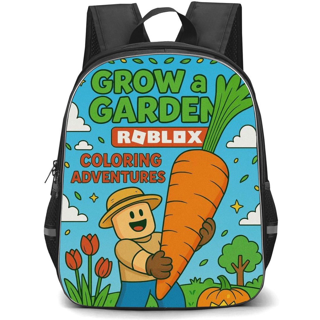 Roblox Grow a Garden Backpack StudentPack - Grow a Garden Series Poster Carrot
