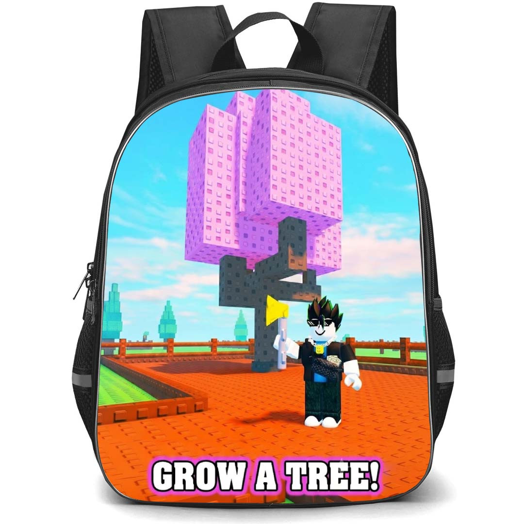Roblox Grow A Tree Simulator Backpack School Bag StudentPack - Gold Axe Game Poster