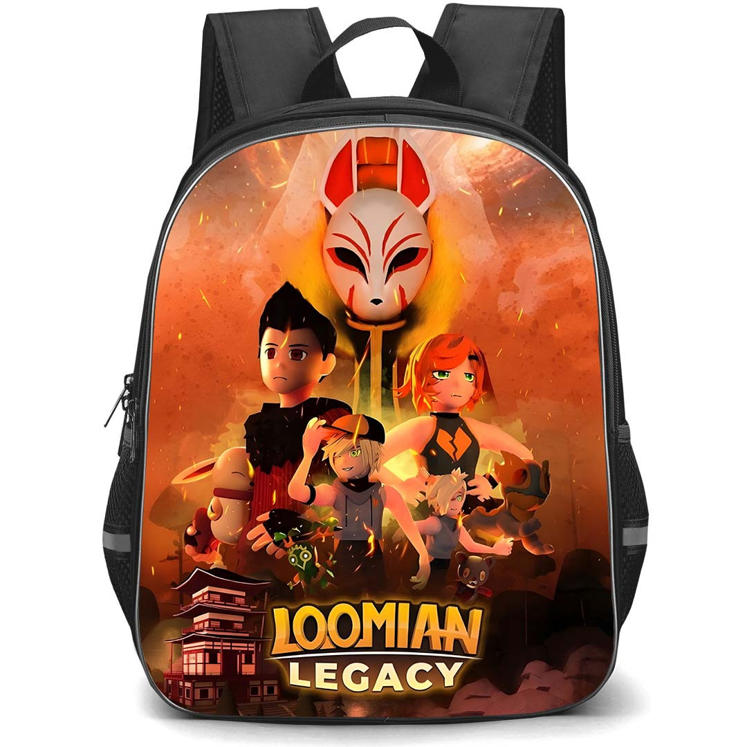 Roblox Loomian Legacy Backpack School Bag StudentPack - Roblox Loomian Legacy Characters Flaming Game Poster