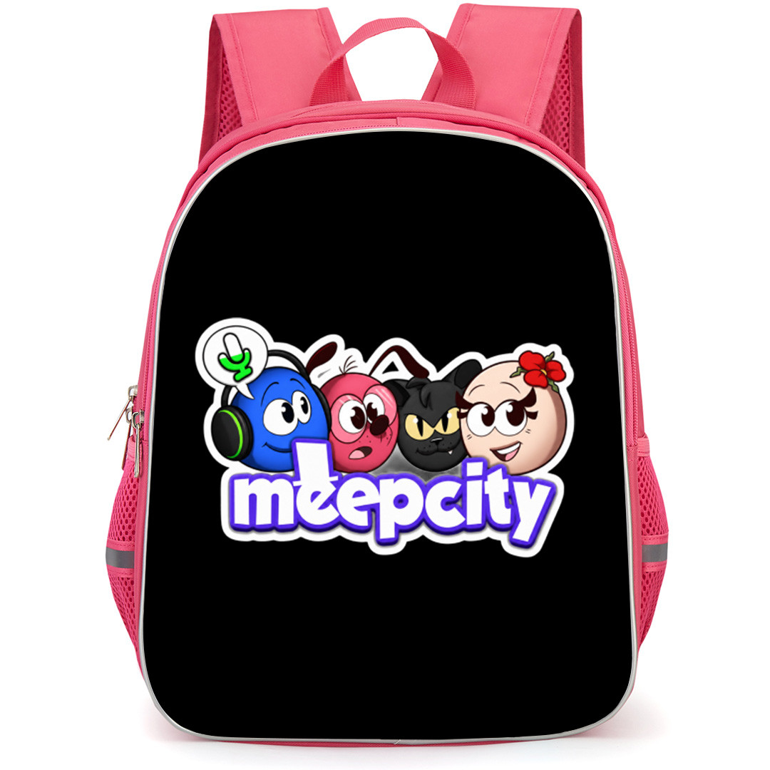 Roblox MeepCity Backpack School Bag StudentPack - Roblox MeepCity Characters Logo Sticker