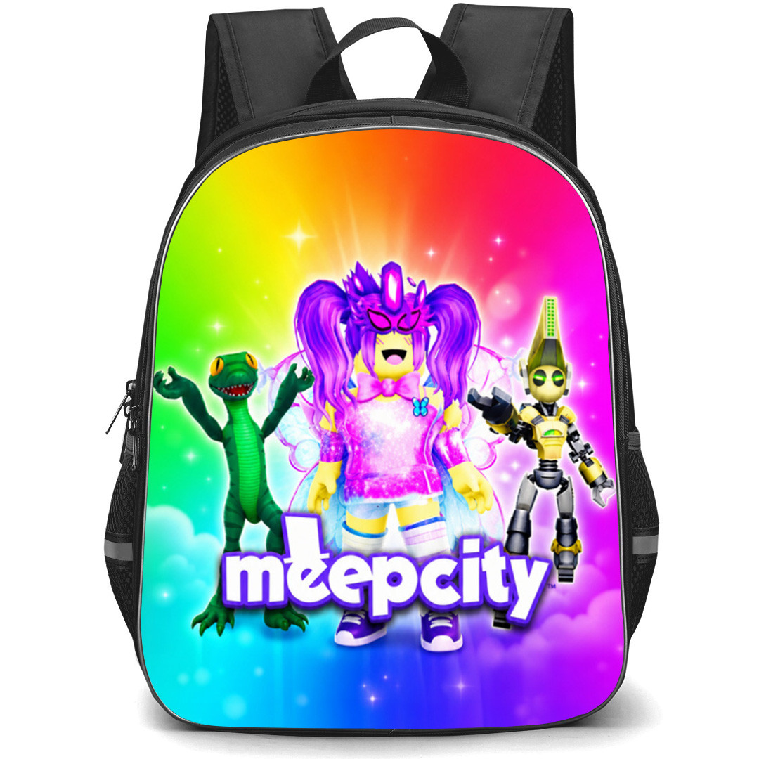 Roblox MeepCity Backpack School Bag StudentPack - Roblox MeepCity Rainbow Game Poster