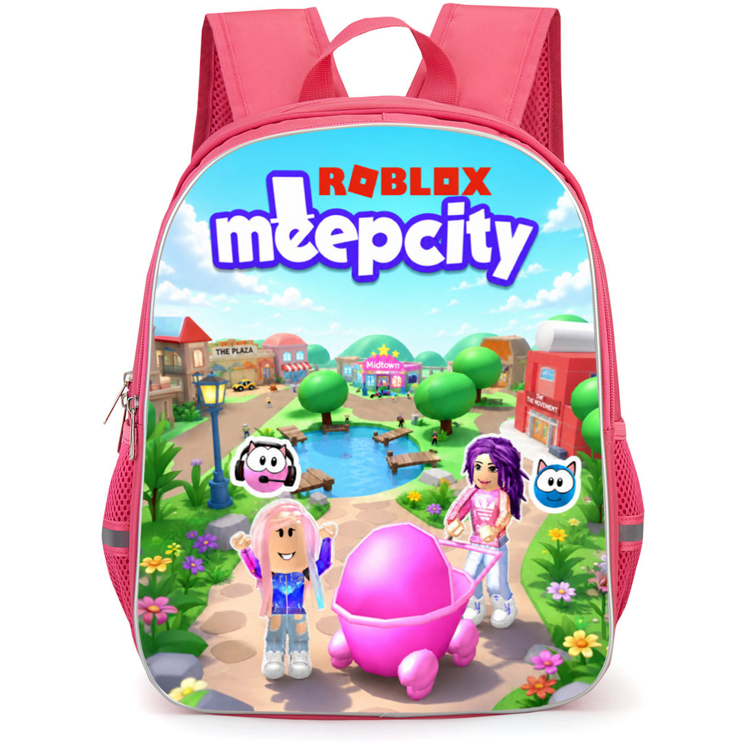 Roblox MeepCity Backpack School Bag StudentPack - Roblox MeepCity Stroller Game Poster