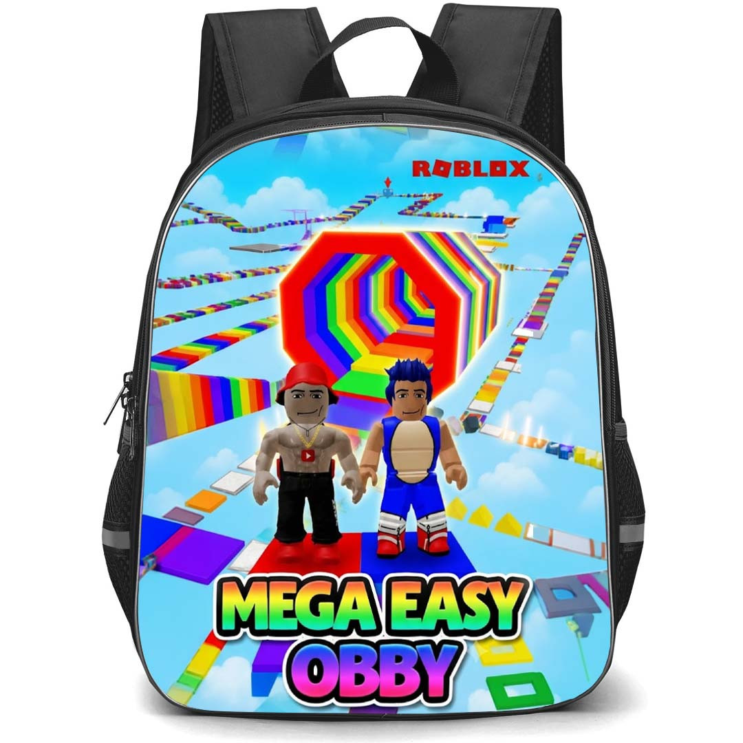 Roblox Mega Easy Obby Backpack School Bag StudentPack - Roblox Mega Easy Obby Duo Game Poster